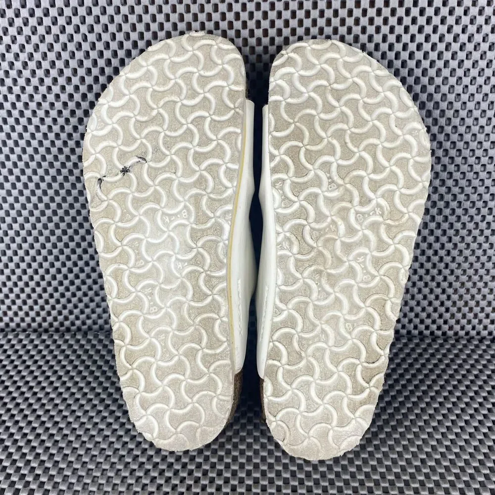 Birkenstock Arizona Sandals Kids Youth 32 White Slide On Made in Germany
